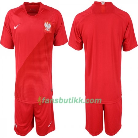 Fotball-VM 2018 Polen drakt Barn Bortetrøye